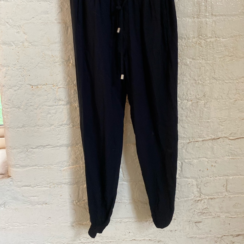 Black soft lounge joggers